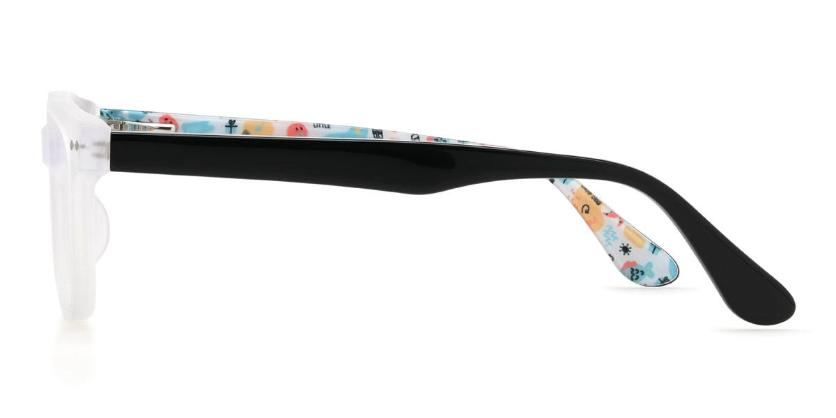 Clear Frosted Louie (Age 7-9) Glasses - Rectangle Glasses
