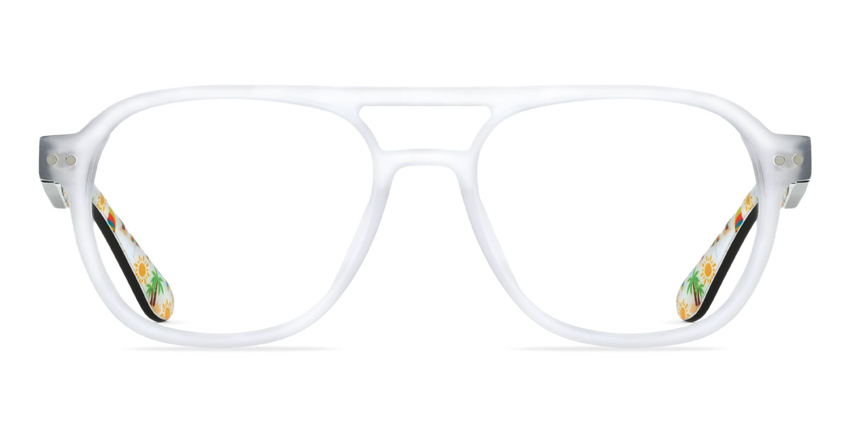 Clear Frosted Madilynn (Age 7-9) - Aviator undefined