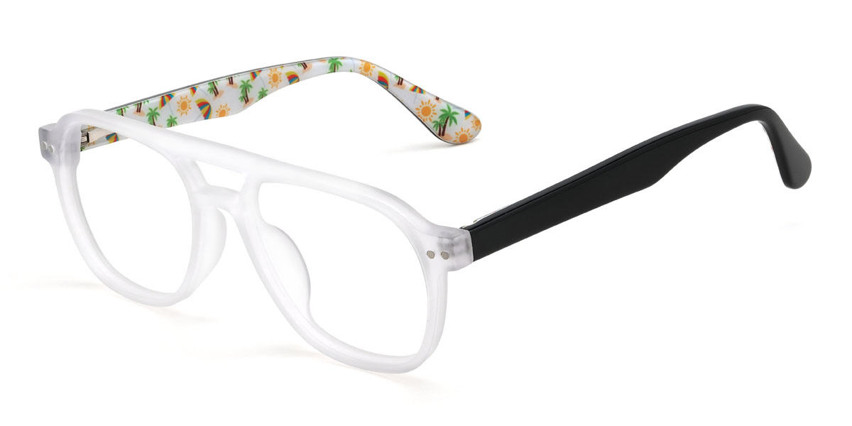 Clear Frosted Madilynn (Age 7-9) Glasses - Kids Glasses
