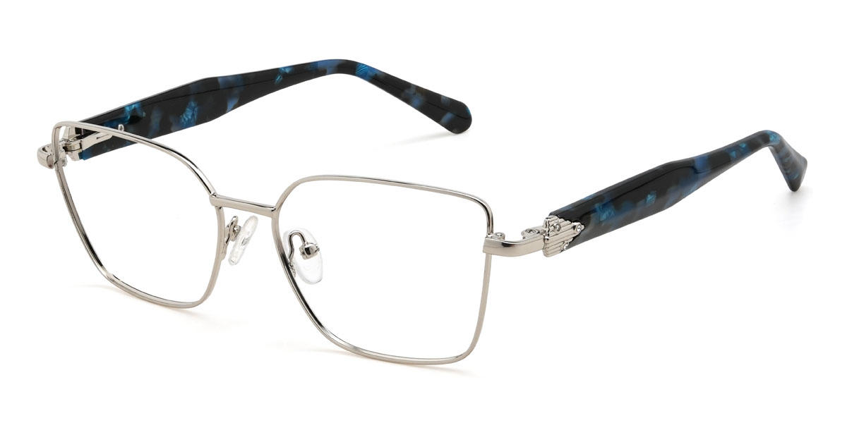 Silber Jaylani Brille - Rectangle Glasses