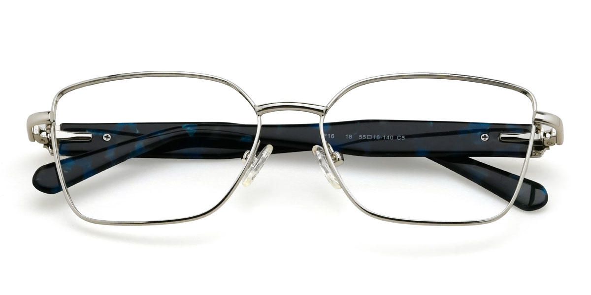 Silber Jaylani Brille - Rectangle Glasses