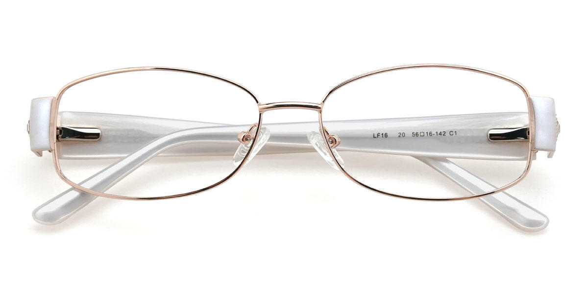 Rosa Oro Elisha Gafas - Rectangle Glasses