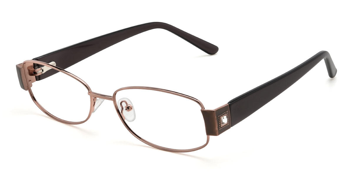 Brown Elisha Glasses - Rectangle Glasses