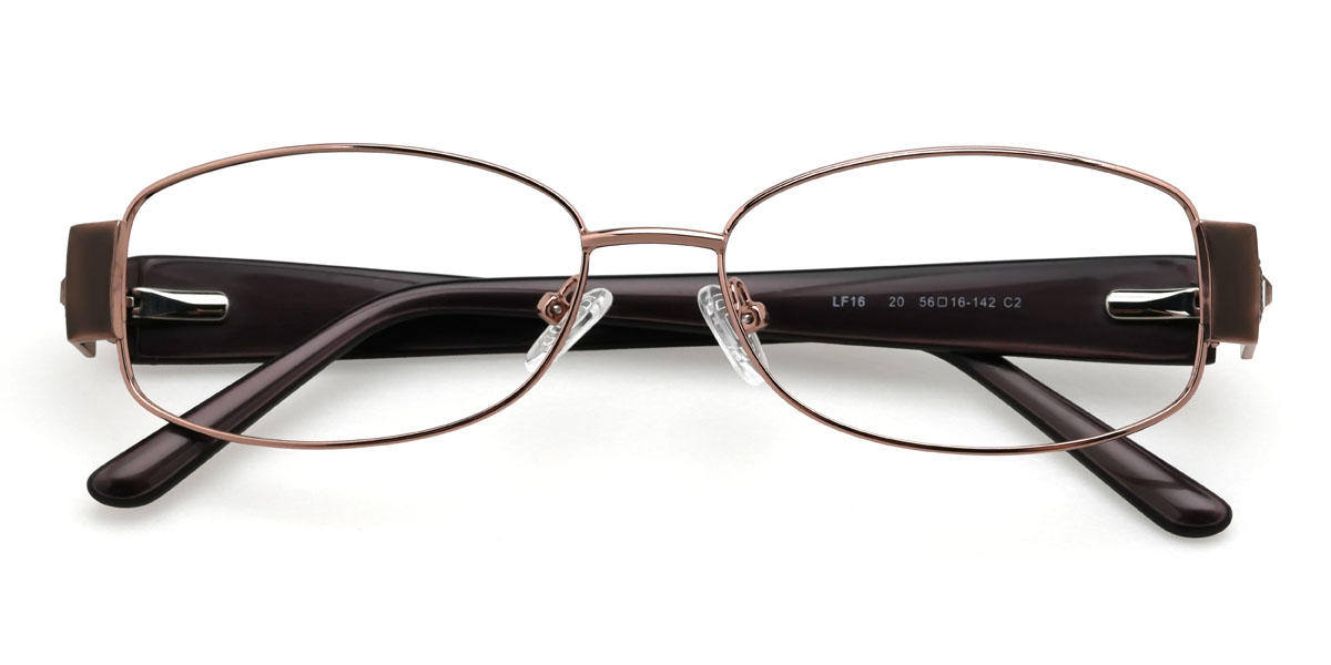Brown Elisha Glasses - Rectangle Glasses