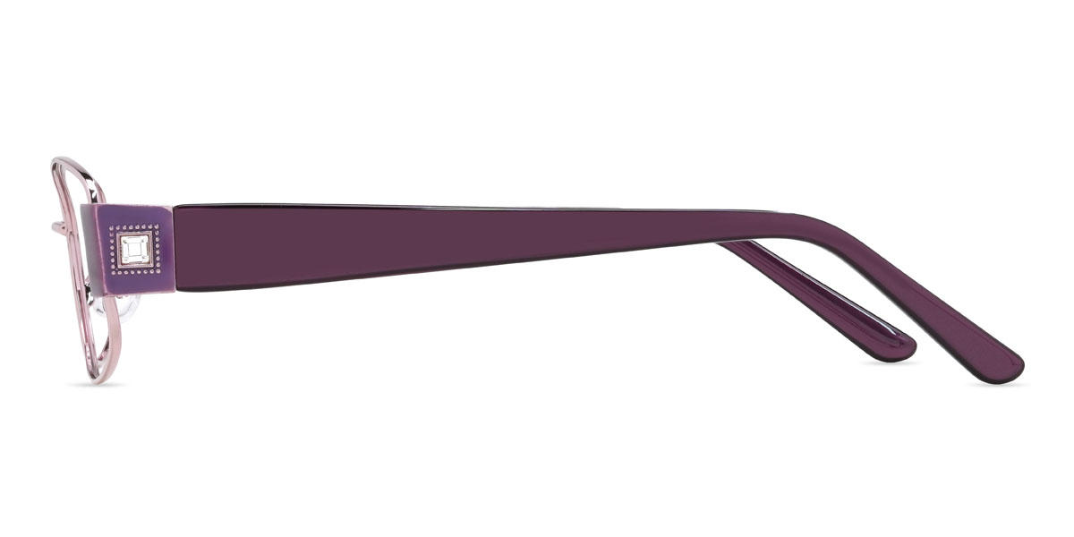 Purple Elisha Glasses - Rectangle Glasses