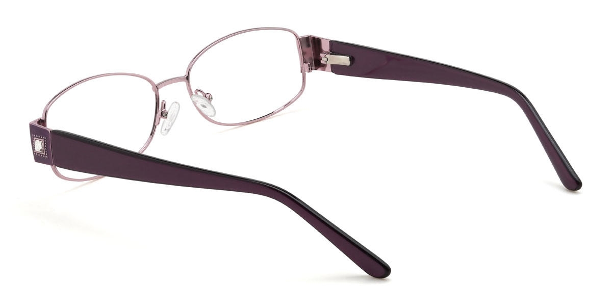 Purple Elisha Glasses - Rectangle Glasses