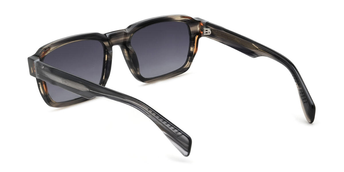 Marrón carey morado degradado Shepherd Gafas - Rectangle Sunglasses