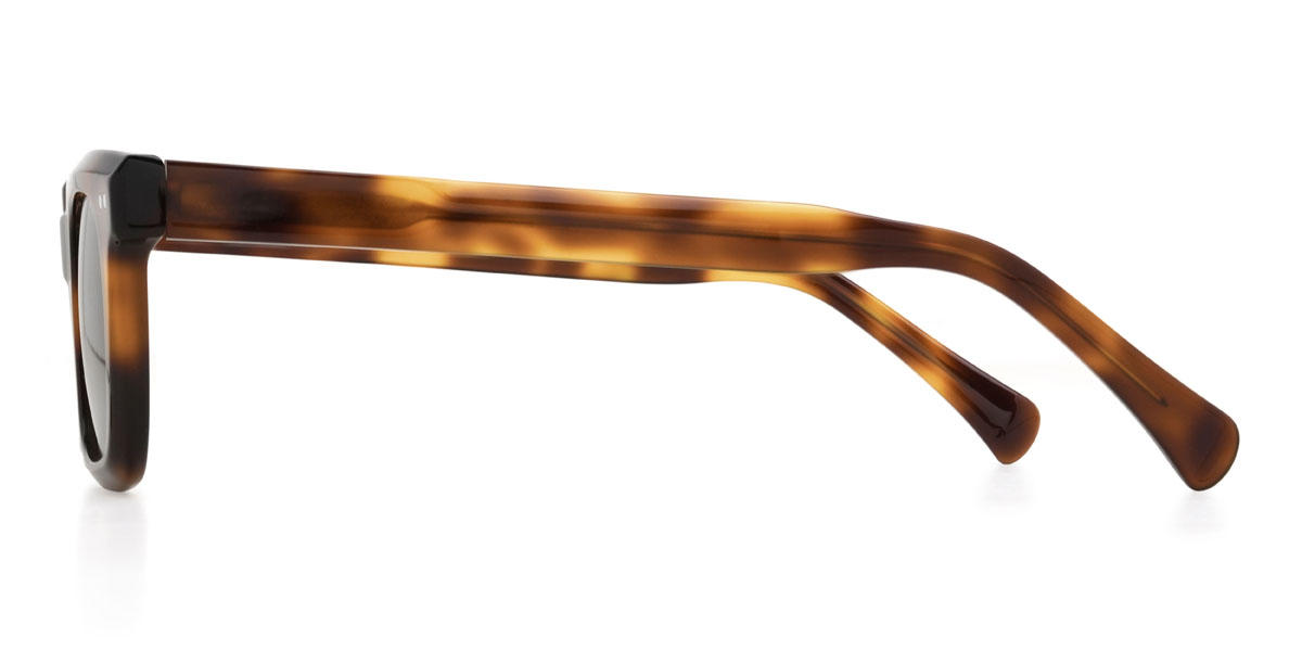 Écaille de tortue Vert foncé Aadhya Lunettes - Rectangle Sunglasses
