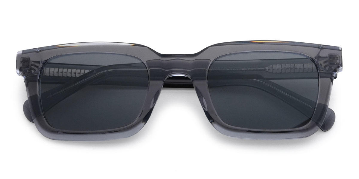 Grey Grey Aadhya Glasses - Rectangle Sunglasses