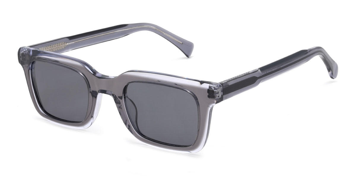 Grey Grey Aadhya Glasses - Rectangle Sunglasses