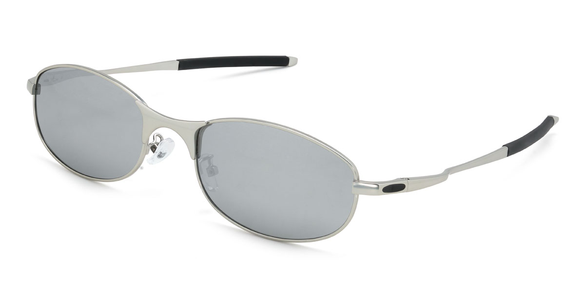 Silver Grey Finneas Glasses - Rectangle Sunglasses