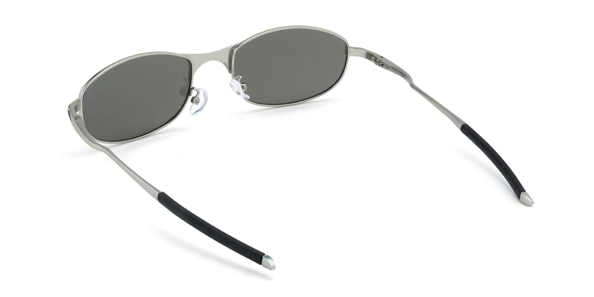 Silver Grey Finneas Glasses - Rectangle Sunglasses