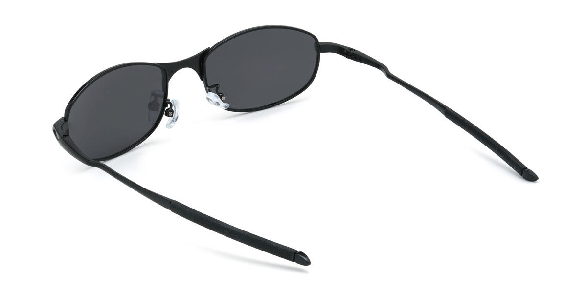 Black Grey Finneas Glasses - Rectangle Sunglasses
