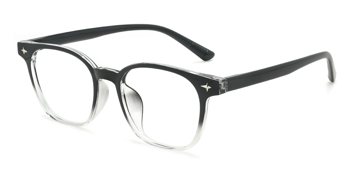 Noir Transparent Jayleen Lunettes - Rectangle Glasses