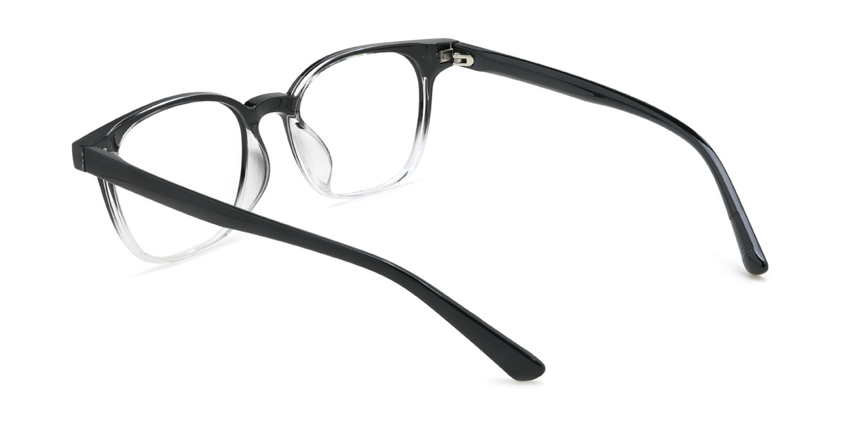 Noir Transparent Jayleen Lunettes - Rectangle Glasses
