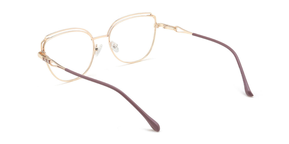 Or Camée Marron Kendra Lunettes - Cat Eye Glasses
