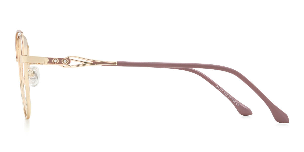 Or Camée Marron Kendra Lunettes - Cat Eye Glasses