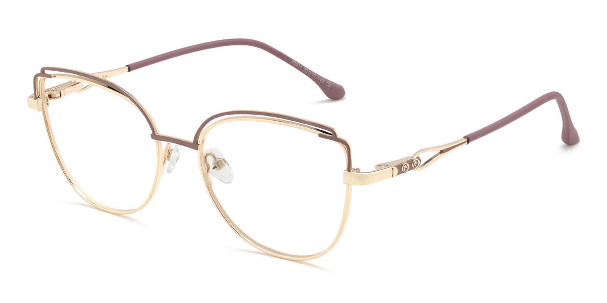 Or Camée Marron Kendra Lunettes - Cat Eye Glasses