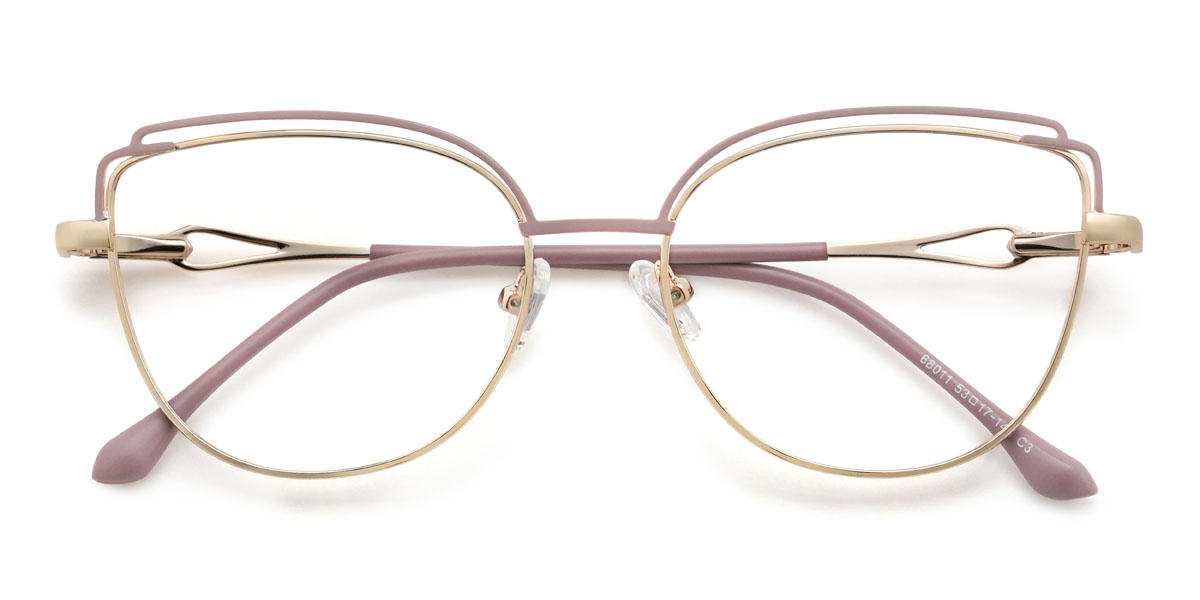 Or Camée Marron Kendra Lunettes - Cat Eye Glasses