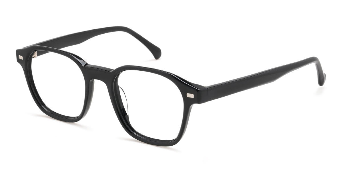 Noir Marcos Lunettes - Square Clip-On Sunglasses