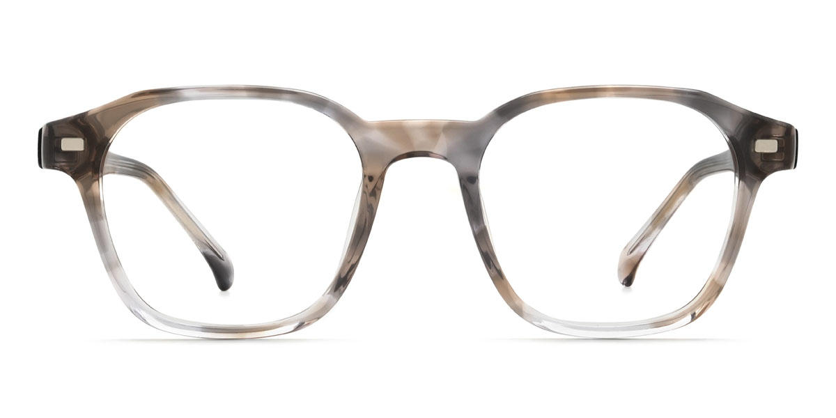 Brun gris Marcos Lunettes - Square Clip-On Sunglasses
