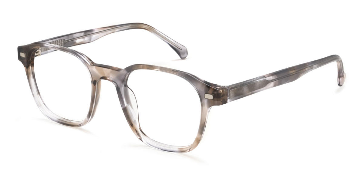 Brun gris Marcos Lunettes - Square Clip-On Sunglasses