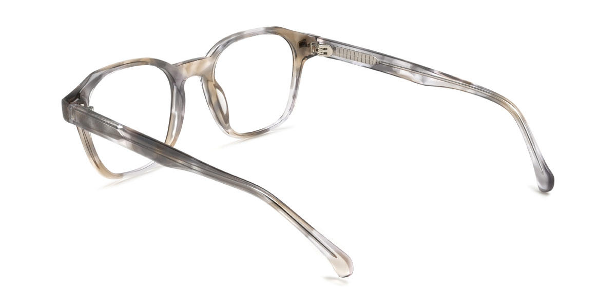 Brun gris Marcos Lunettes - Square Clip-On Sunglasses