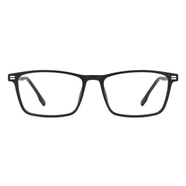 Noir Zahir Lunettes - Rectangle Clip-On Sunglasses