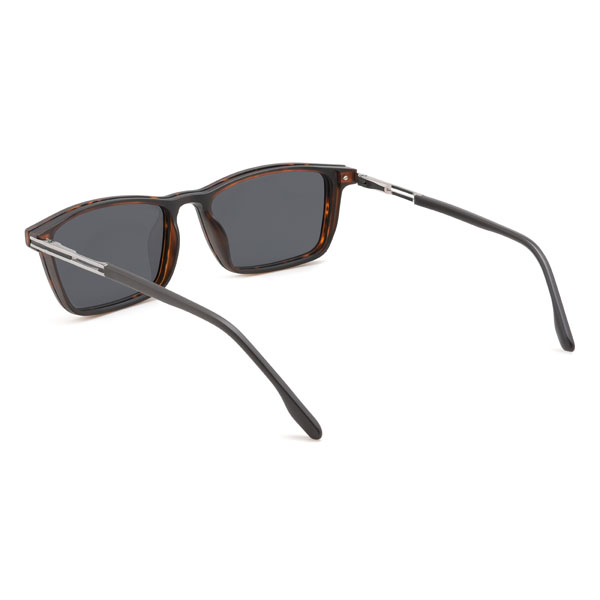 Écaille Zahir Lunettes - Rectangle Clip-On Sunglasses
