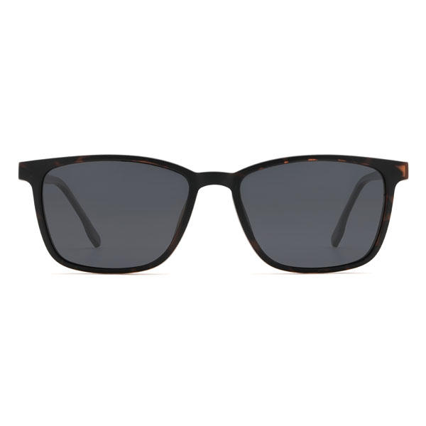 Écaille Kamiyah Lunettes - Rectangle Clip-On Sunglasses