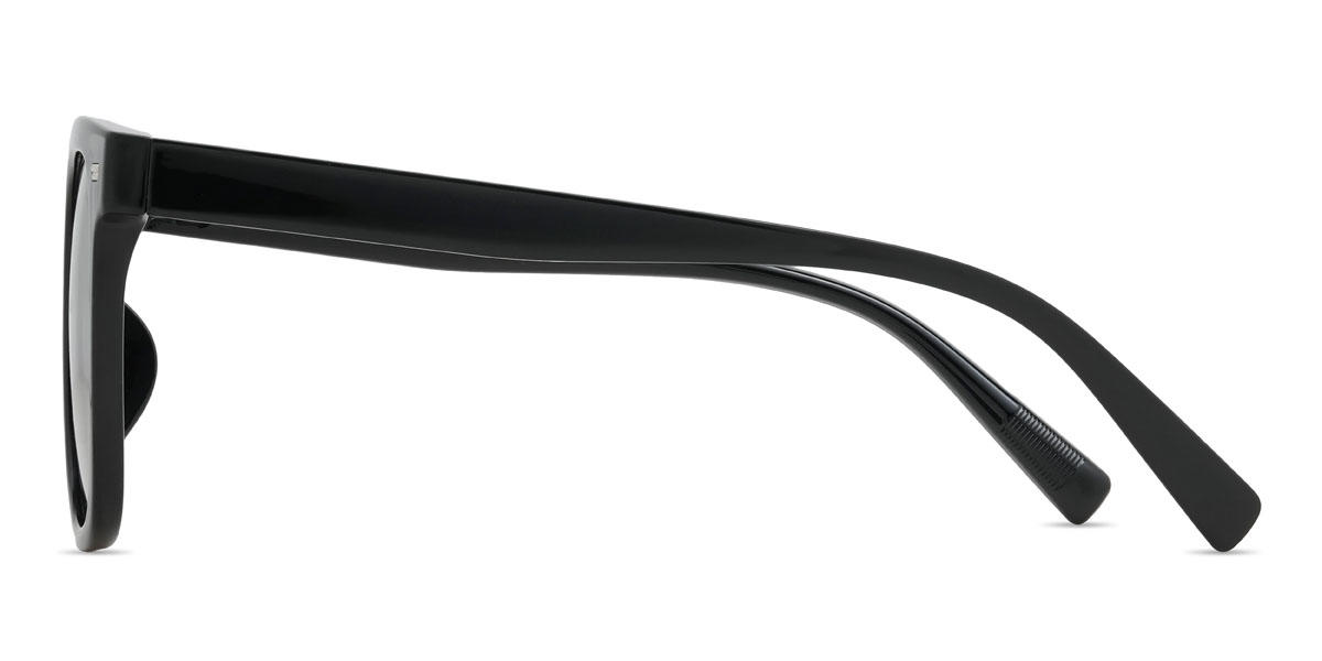 Noir Gris Yahia Lunettes - Square Sunglasses