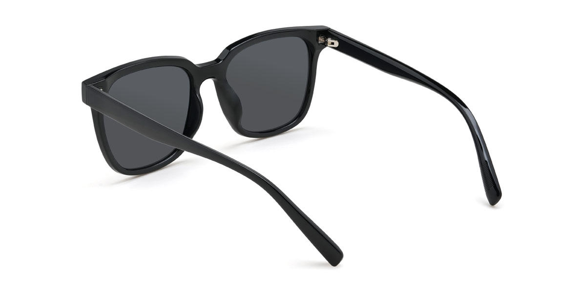 Noir Gris Yahia Lunettes - Square Sunglasses