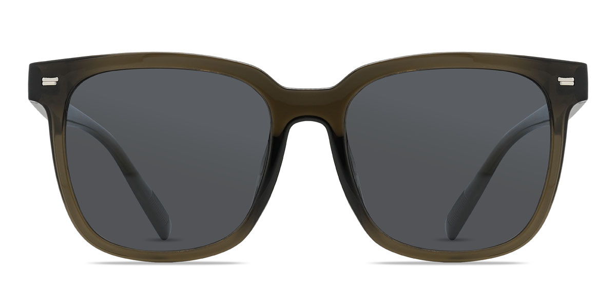 Olive Vert Gris Yahia - Square Sunglasses