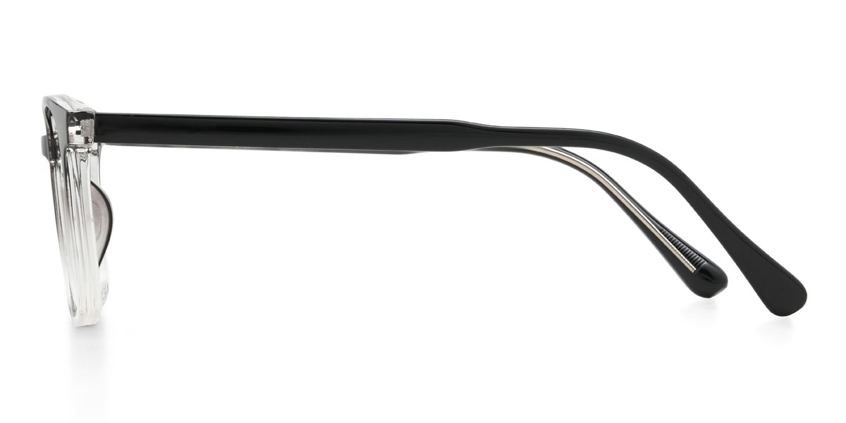 Noir Transparent Isaias Lunettes - Rectangle Glasses