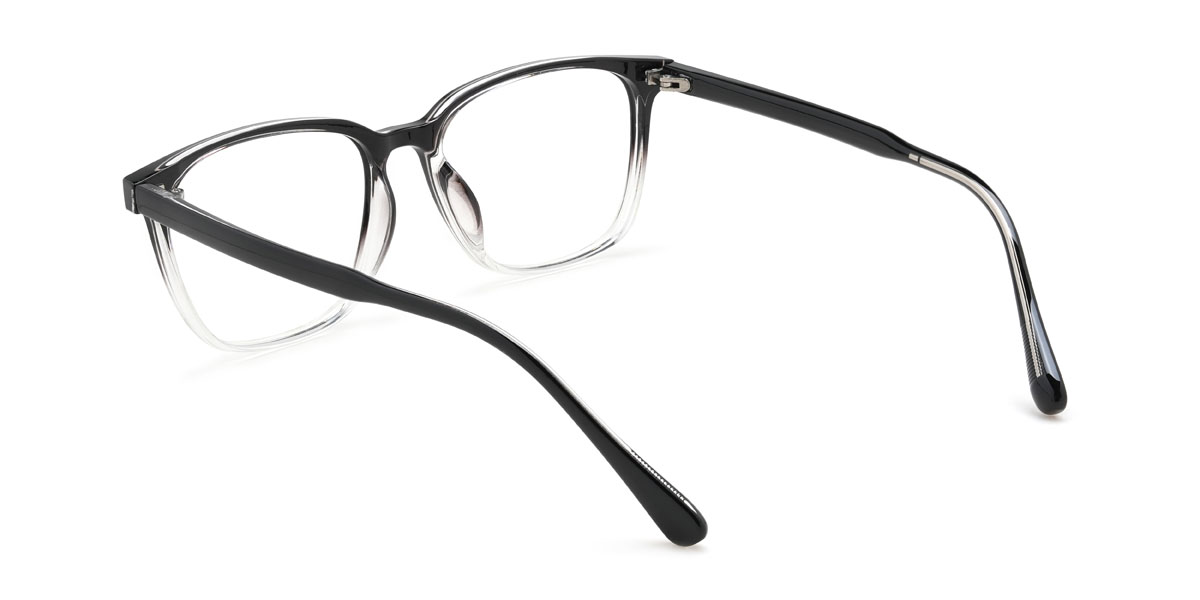 Noir Transparent Isaias Lunettes - Rectangle Glasses