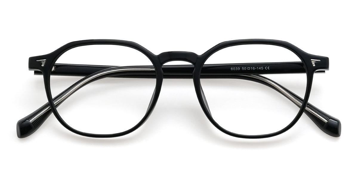 Noir Zaniyah Lunettes - Oval Glasses