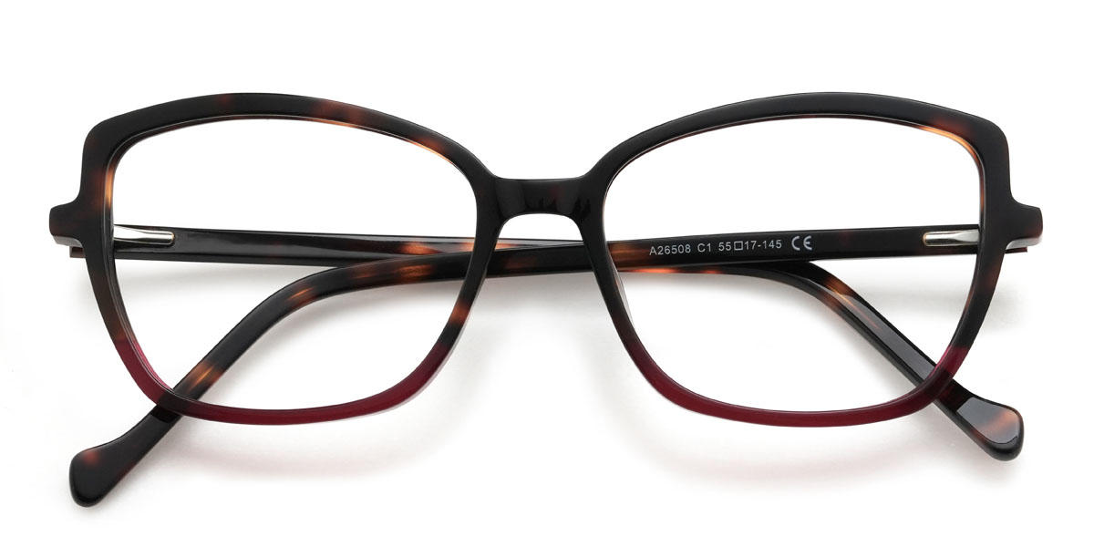 Écaille Vin de Tortue Ayesha Lunettes - Rectangle Glasses