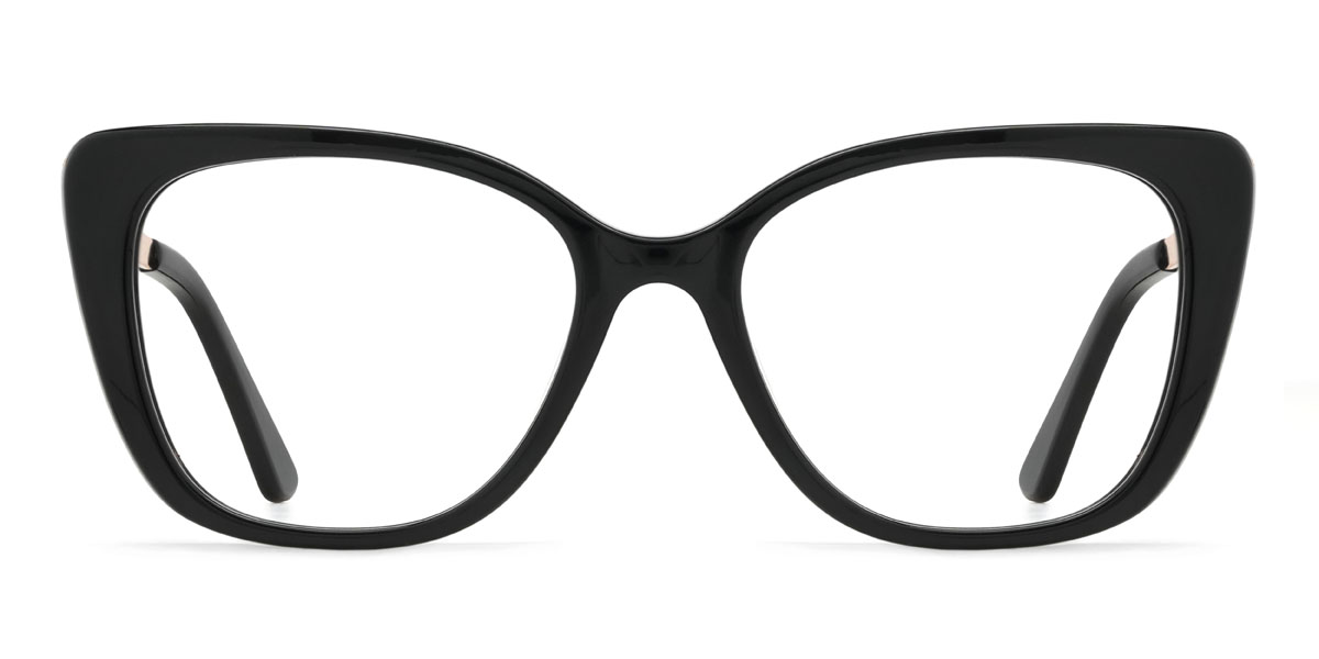 Noir Lyanna Lunettes - Cat Eye Glasses
