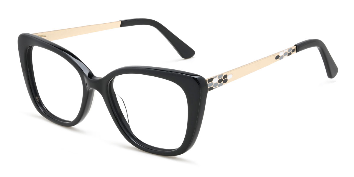 Noir Lyanna Lunettes - Cat Eye Glasses