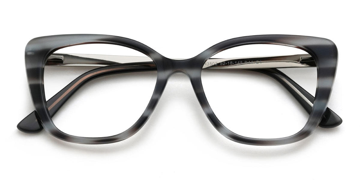 Gris Écaille de tortue Lyanna Lunettes - Cat Eye Glasses