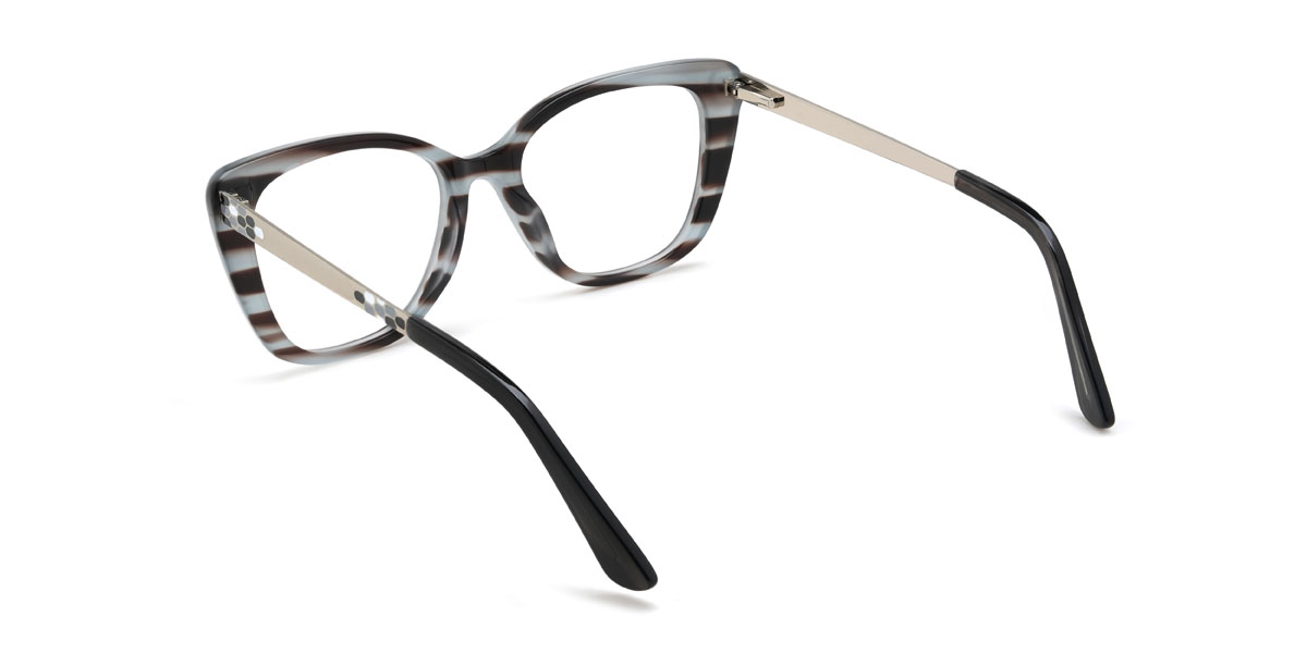 Gris Écaille de tortue Lyanna Lunettes - Cat Eye Glasses