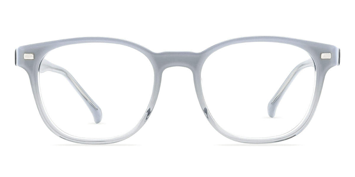 Dégradé Bleu Azlan Lunettes - Square Clip-On Sunglasses