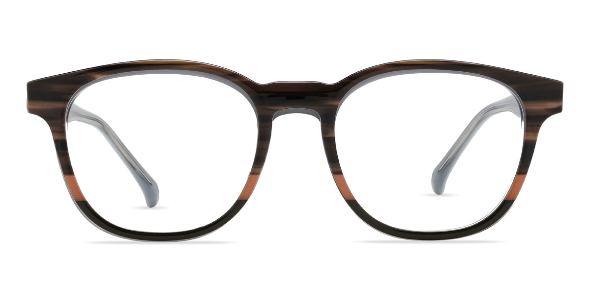 Dégradé Bleu Azlan Lunettes - Square Clip-On Sunglasses