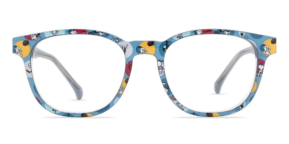 Dégradé Bleu Azlan Lunettes - Square Clip-On Sunglasses