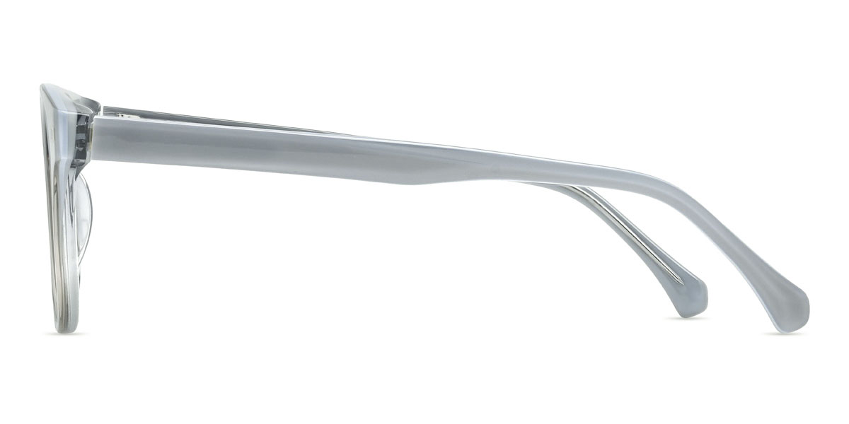 Dégradé Bleu Azlan Lunettes - Square Clip-On Sunglasses