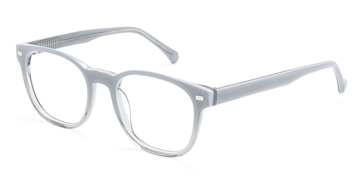 Dégradé Bleu Azlan Lunettes - Square Clip-On Sunglasses