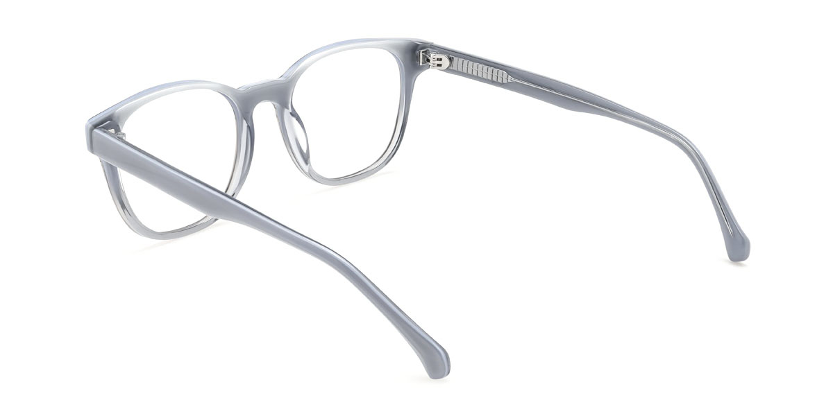 Dégradé Bleu Azlan Lunettes - Square Clip-On Sunglasses