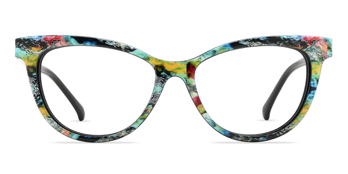 Noir Novalee Lunettes - Cat Eye Clip-On Sunglasses
