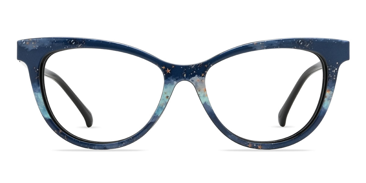 Noir Novalee Lunettes - Cat Eye Clip-On Sunglasses