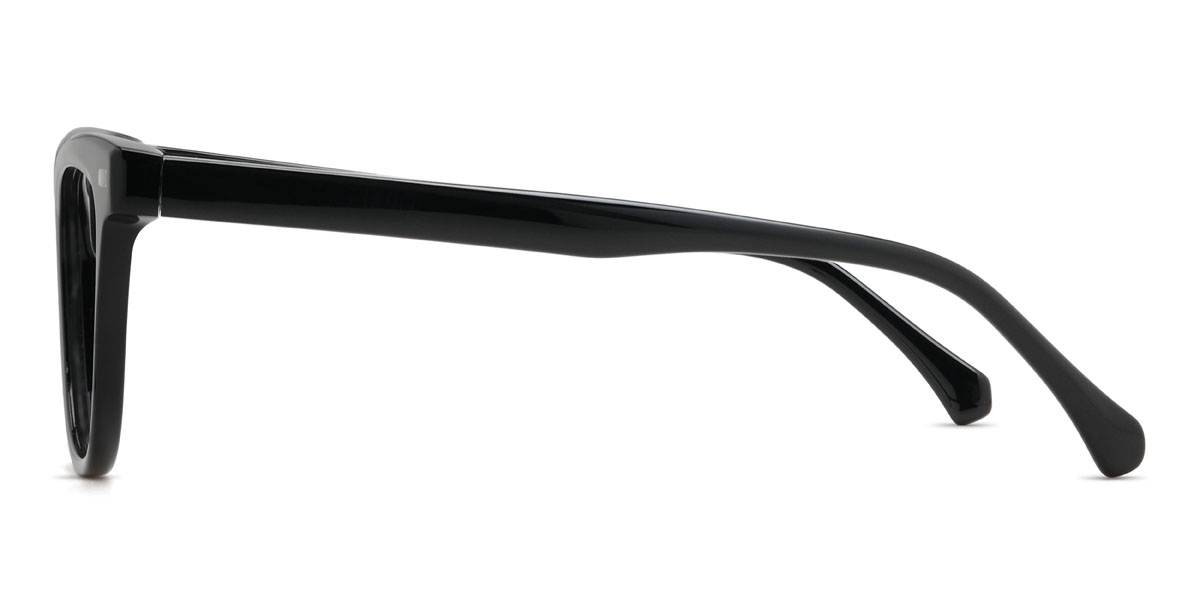 Noir Novalee Lunettes - Cat Eye Clip-On Sunglasses
